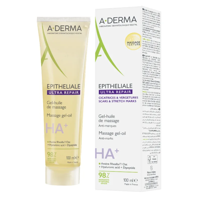 Gel-Ulei de masaj vergeturi si cicatrici Epitheliale A.H., 100 ml, A-Derma — preț și oferte