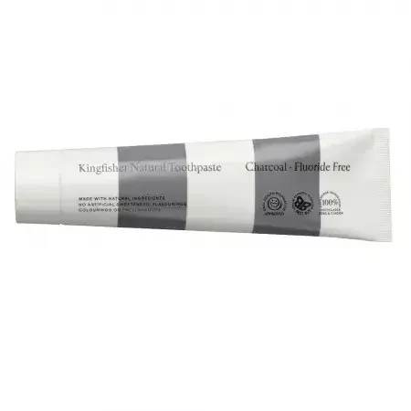Pasta de dinti naturala cu carbune activ pentru albirea naturala a dintilor, 100 ml, Kingfisher — preț și oferte