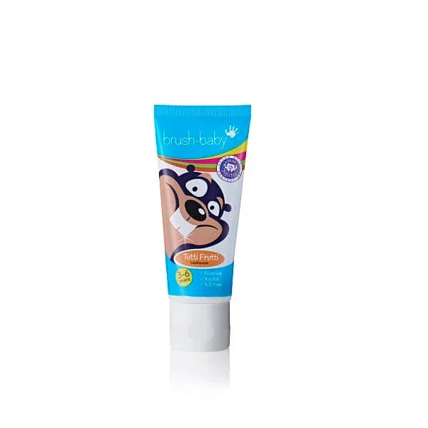 Pasta de dinti tutti-frutti 3-6 ani, 50 ml Brush Baby — preț și oferte