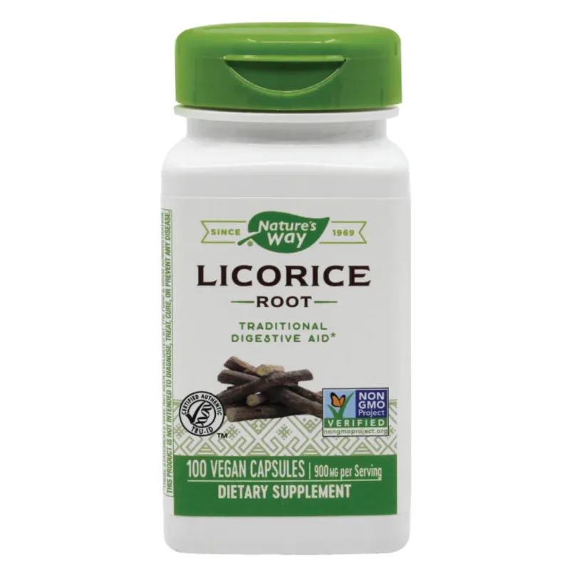 Secom Licorice (Lemn dulce) 450mg, 100 capsule vegetale — preț și oferte