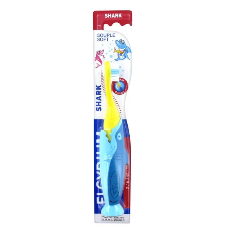 Periuta de dinti pentru copii Shark, 2-6 ani, Soft, Elgydium Kids — preț și oferte
