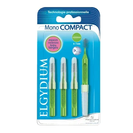Periute interdentare Mono Compact Green, 4 bucati, Elgydium — preț și oferte