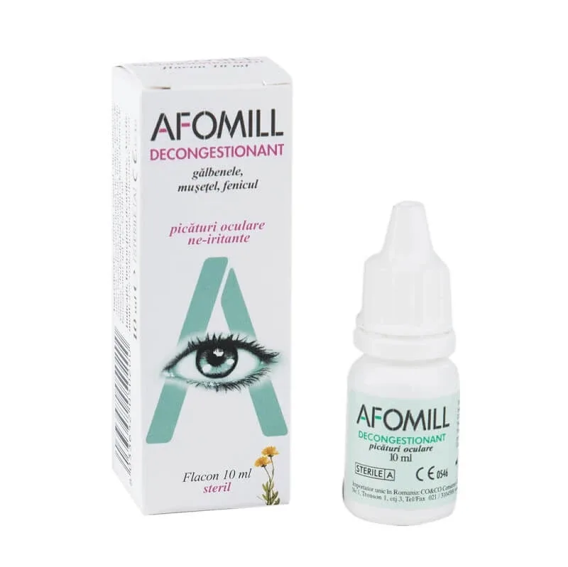 Afomill picături oculare decongestionante, 10 ml, Af United — preț și oferte