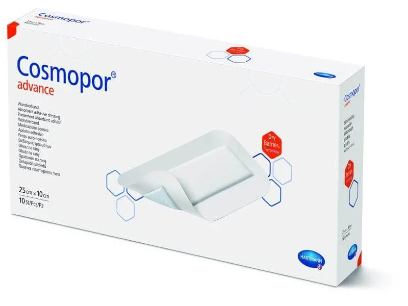 Plasturi Cosmopor Advance (901016), 25x10 cm, 10 plasturi, Hartmann — preț și oferte