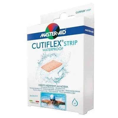 Plasturi impermeabili Cutiflex Strip Master-Aid, 78x26 mm, 10 bucati, Pietrasanta Pharma — preț și oferte