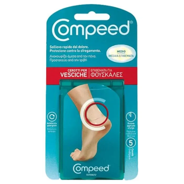 Plasturi medii pentru bășici Blister Medium, 5 bucăți, Compeed — preț și oferte