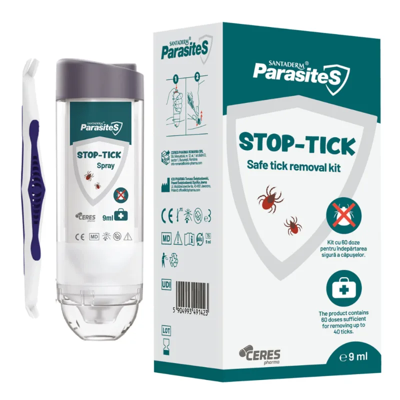 Set pentru extragerea capuselor Stop Tick, 9 ml, Parasites — preț și oferte
