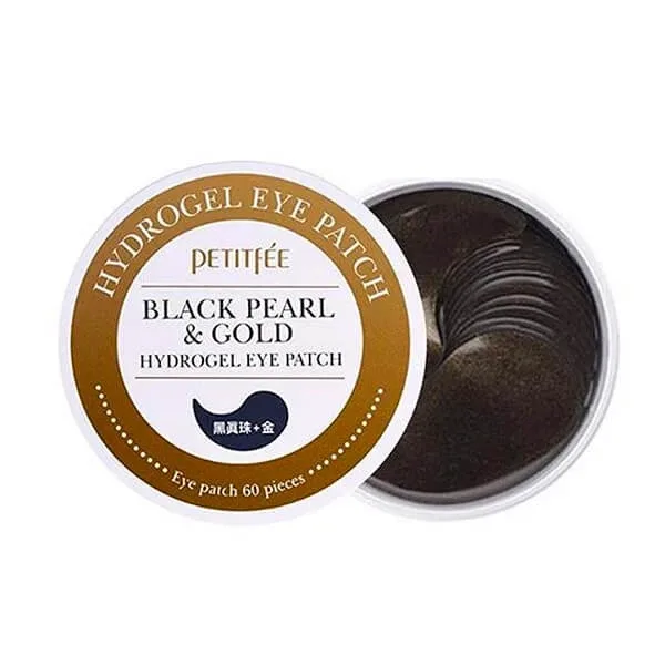 Plasturi pentru ochi cu pulbere de perle negre si aur, 60 bucati, Petitfee — preț și oferte