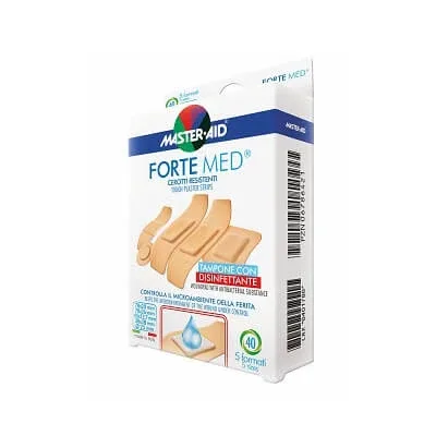Plasturi ultra rezistenți Forte Med Master-Aid, 5 mărimi, 40 bucăți , Pietrasanta Pharma — preț și oferte