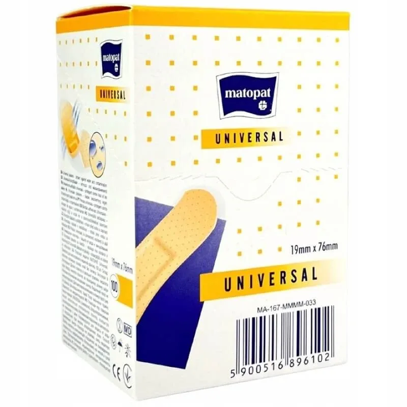 Plasturi universali, 100 bucati, Matopat — preț și oferte