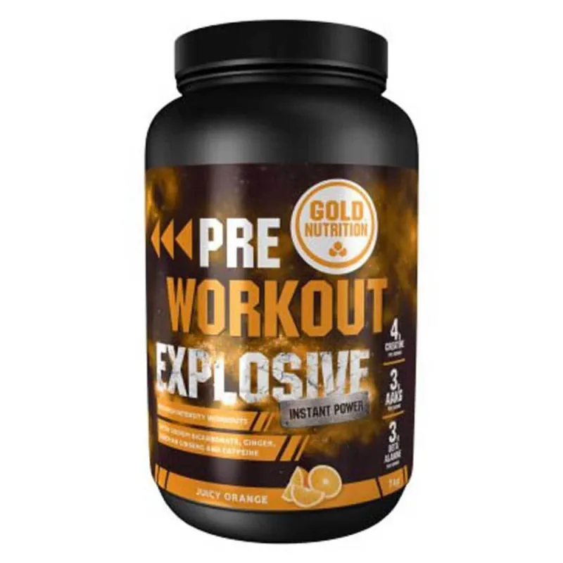 Pre Workout Explosive Orange, 1 Kg, Gold Nutrition — preț și oferte