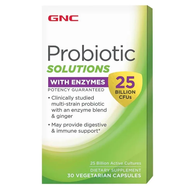 Probiotic Solutions cu enzime (424630), 30 capsule, GNC — preț și oferte