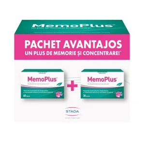 Pachet MemoPlus, 60 + 30 tablete, Walmark