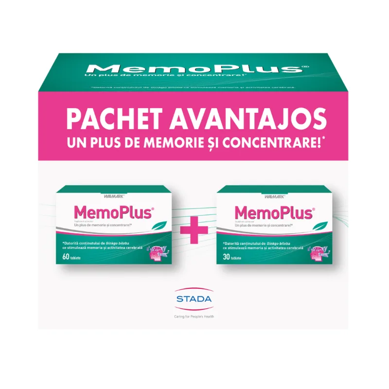 Pachet MemoPlus, 60 + 30 tablete, Walmark — preț și oferte