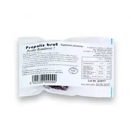 Propolis brut, 10 g, Apisalecom — preț și oferte