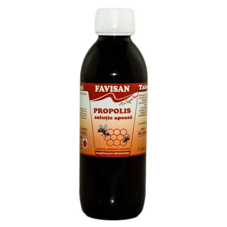 Propolis soluție apoasă, 250 ml, Favisan — preț și oferte