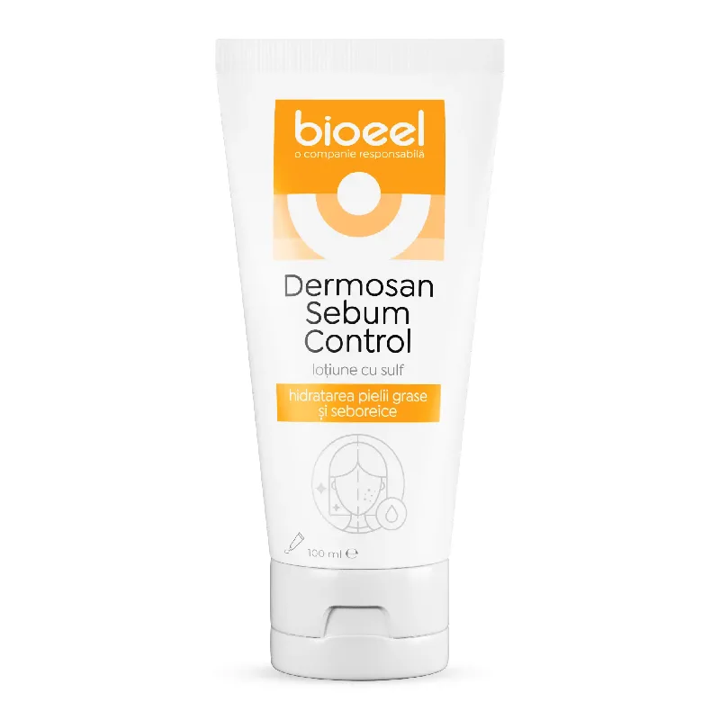 Lotiune cu sulf Dermosan Sebum Control, 100 ml, Bioeel — preț și oferte