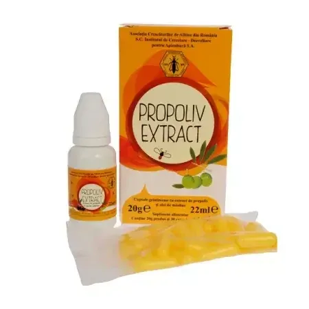 Propoliv-extract, 20 g, 30 capsule, Icd Apicultura — preț și oferte