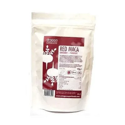 Pulbere de maca rosie eco, 100 g, Dragon Superfoods — preț și oferte