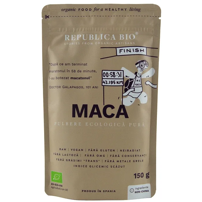 Pulbere ecologica Maca, 150 g, Republica Bio — preț și oferte