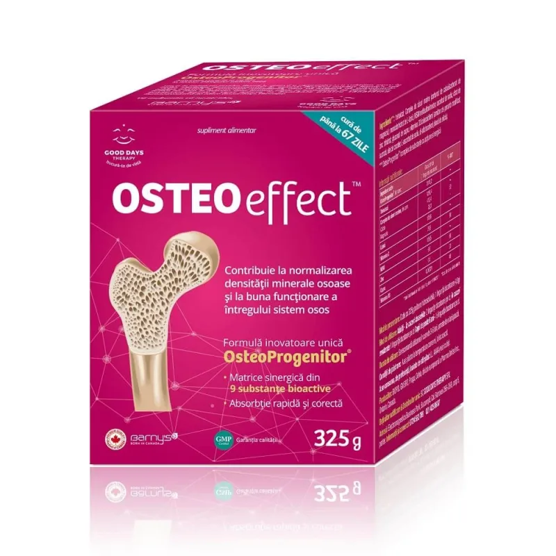 Pulbere hidrosolubilă OsteoEffect, 325gr, Good Days Therapy — preț și oferte