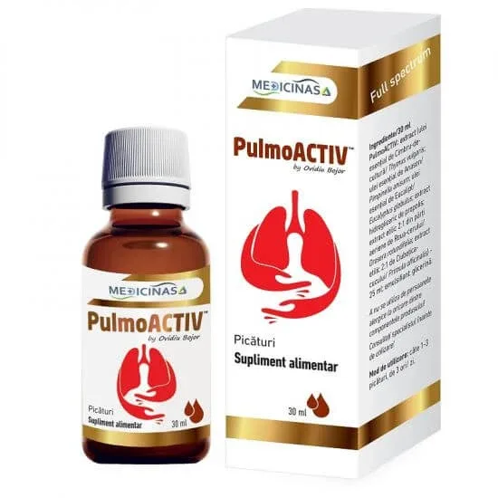 PulmoActiv picaturi, 30 ml, Medicinas — preț și oferte