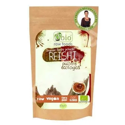 Reishi pulbere eco, 60 g, Obio — preț și oferte