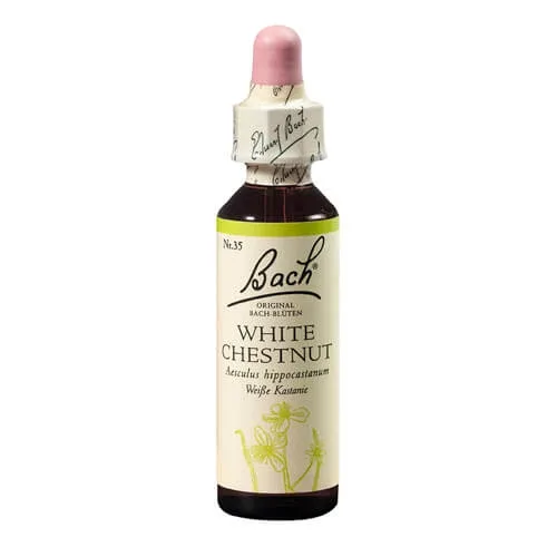 Remediu floral picaturi castan alb White Chestnut Original Bach, 20 ml, Rescue Remedy — preț și oferte