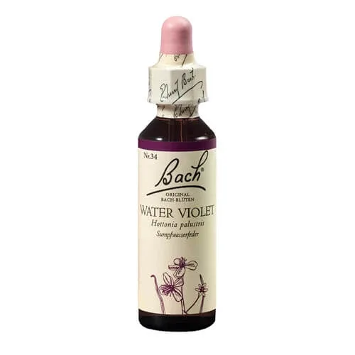 Remediu floral picaturi viorea de balta Water Violet Original Bach, 20 ml, Rescue Remedy — preț și oferte