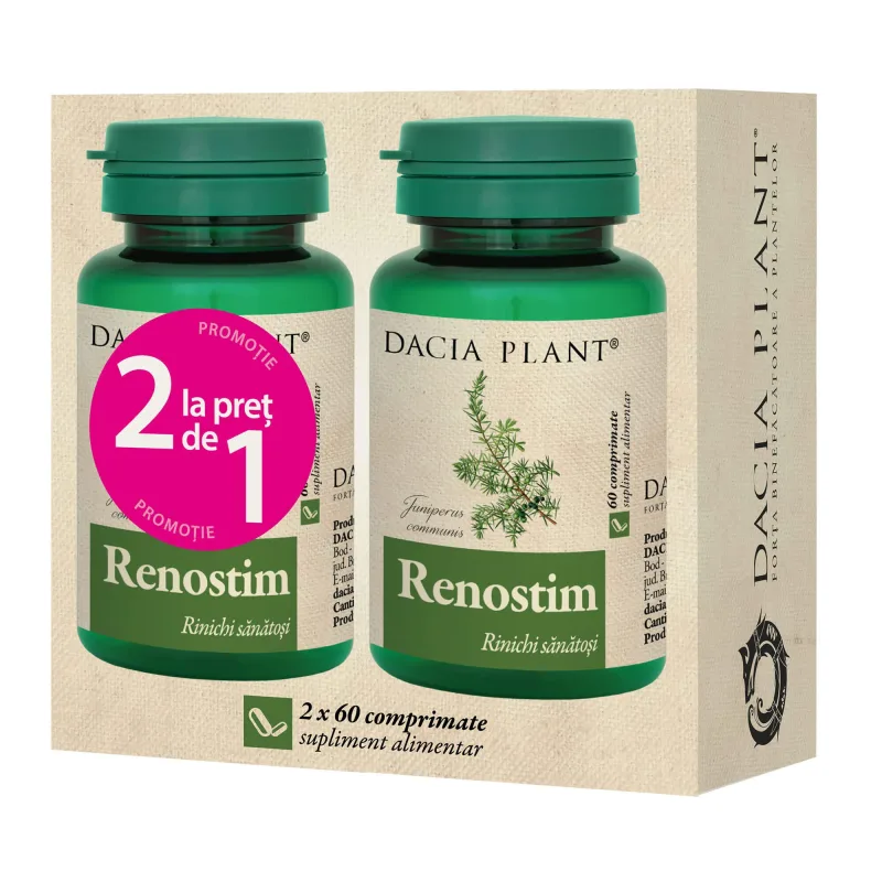 Renostim, 60 comprimate, 1+1, Dacia Plant — preț și oferte