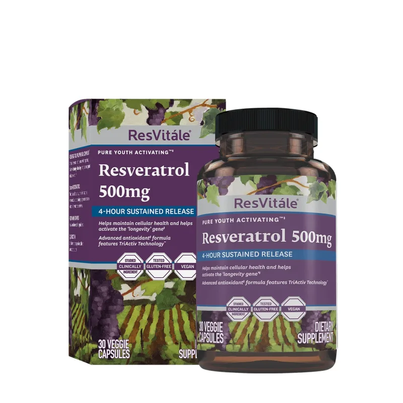 Resveratrol 500 mg (446703), 30 capsule, ResVitale GNC — preț și oferte
