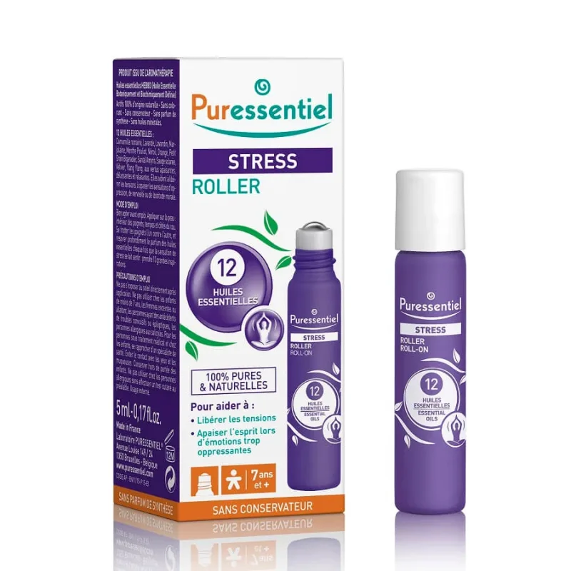 Roll-on antistres cu 12 uleiuri esențiale, 5 ml, Puressentiel — preț și oferte