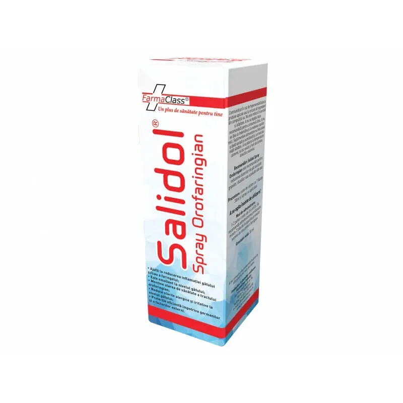 Salidol spray orofaringian, 30 ml, FarmaClass — preț și oferte