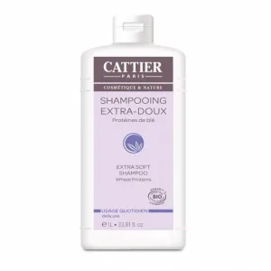 Sampon Bio extra bland cu proteine din grau pentru uz zilnic, 1L, Cattier