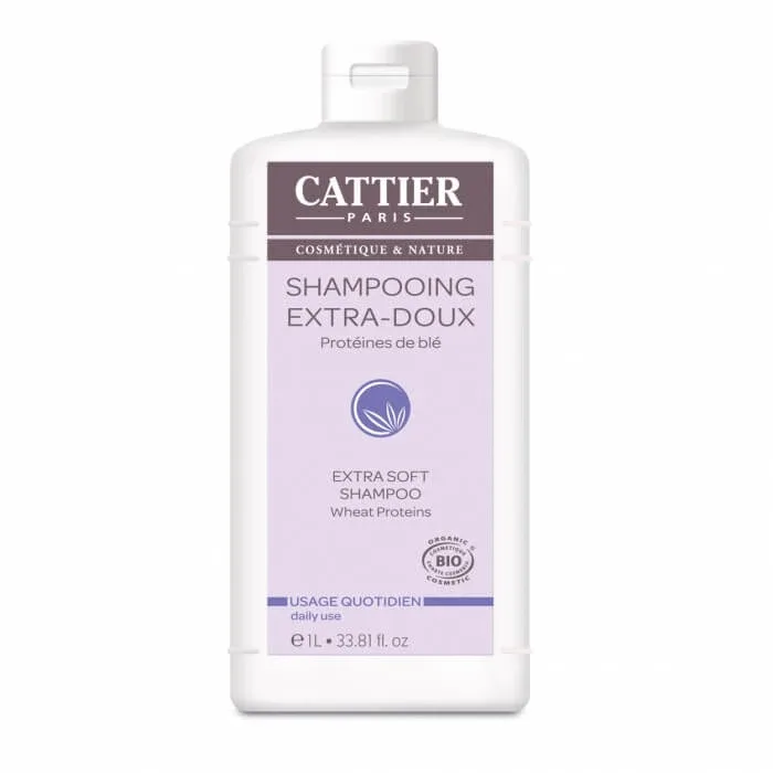 Sampon Bio extra bland cu proteine din grau pentru uz zilnic, 1L, Cattier — preț și oferte