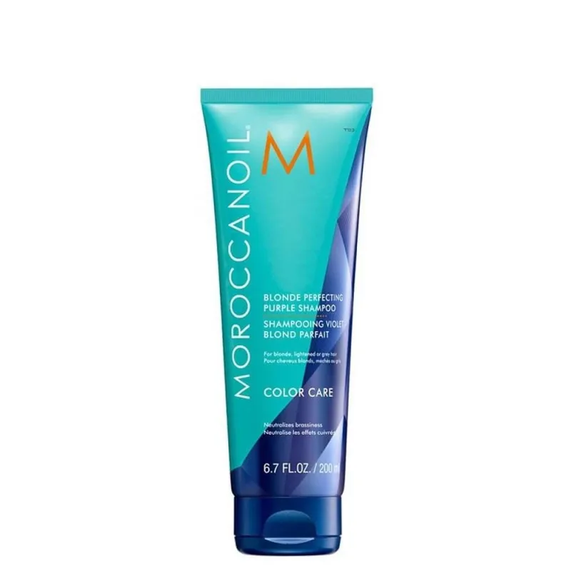 Sampon Blonde Perfecting Purple pentru par blond, 200 ml, Moroccanoil — preț și oferte