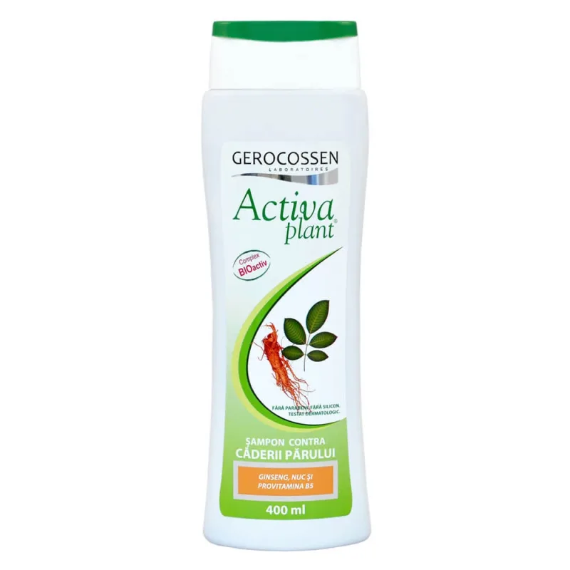 Sampon contra caderii parului cu nuc, ginseng, provitamina B6 Activa Plant, 400 ml, Gerocossen — preț și oferte