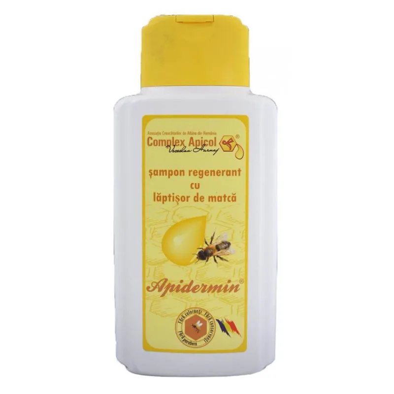 Sampon regenerant cu laptisor de matca Apidermin, 250 ml, Complex Apicol Veceslav — preț și oferte
