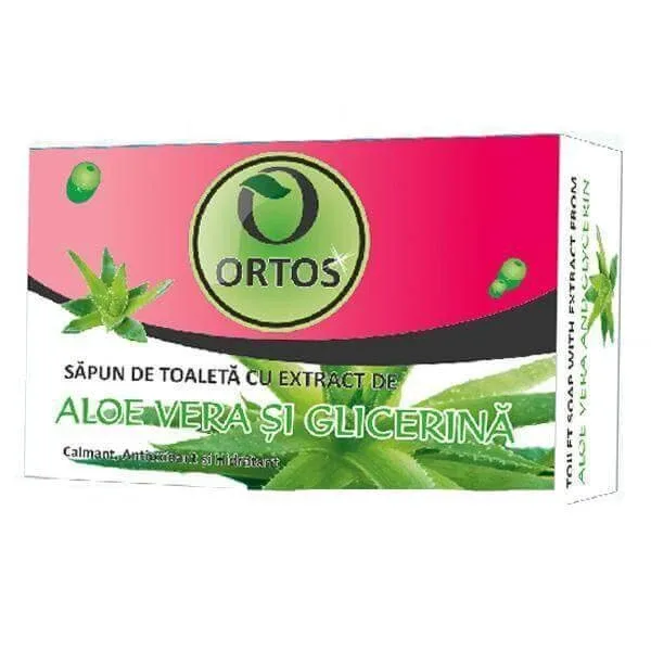 Sapun cu extract aloe vera si glicerina, 100 g, Ortos — preț și oferte