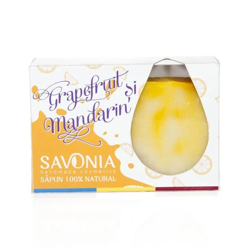Sapun cu grapefruit si mandarin, 90 g, Savonia — preț și oferte