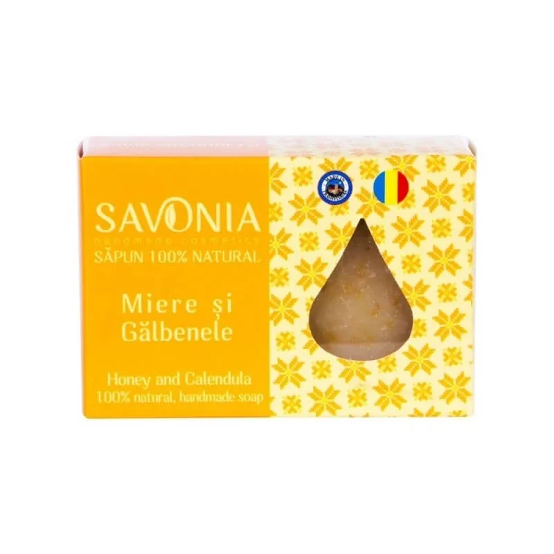 Sapun cu miere si galbenele, 90 g, Savonia — preț și oferte