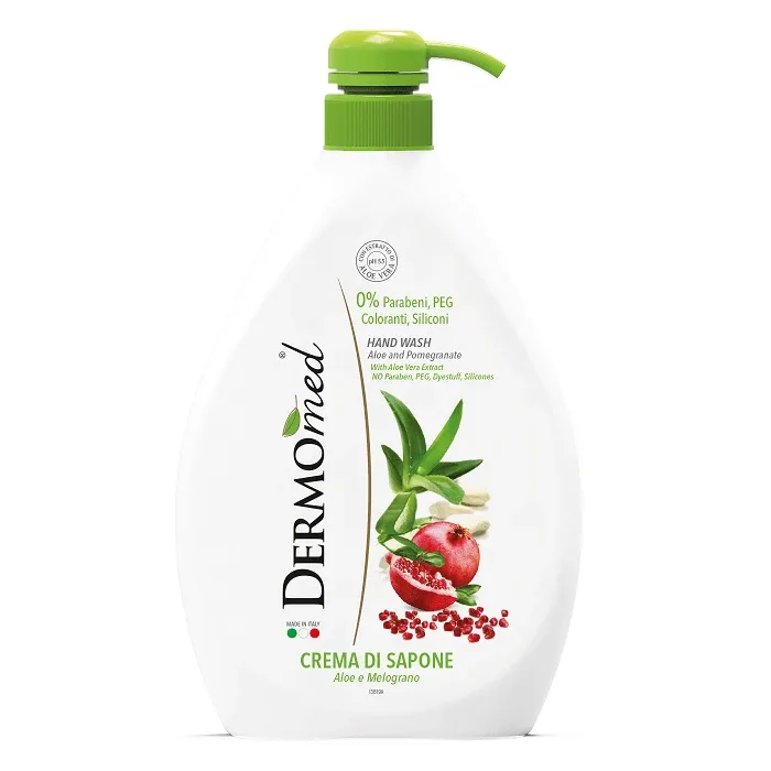 Sapun lichid crema cu Aloe Vera si Rodie, 1 L, DermoMed — preț și oferte