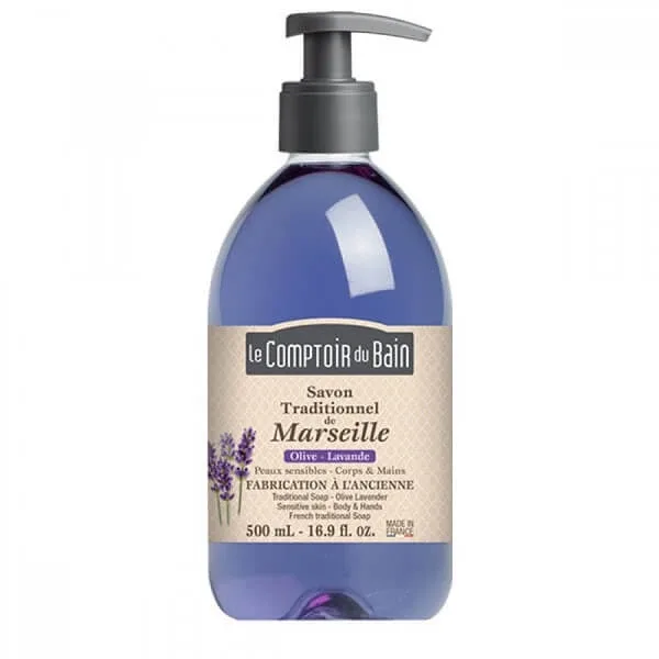 Sapun traditional de Marsilia cu parfum de Lavanda-Maslin, 500 ml, Le Comptoir du Bain — preț și oferte
