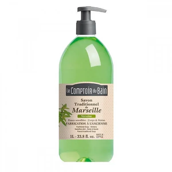 Sapun traditional de Marsilia cu parfum de Verbina, 1000 ml, Le Comptoir du Bain — preț și oferte