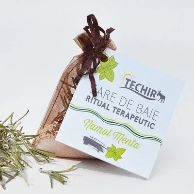 Sare de baie cu nămol și mentă, 63 g, Techir TECHIRGHIOL FARMA COSMETICS — preț și oferte