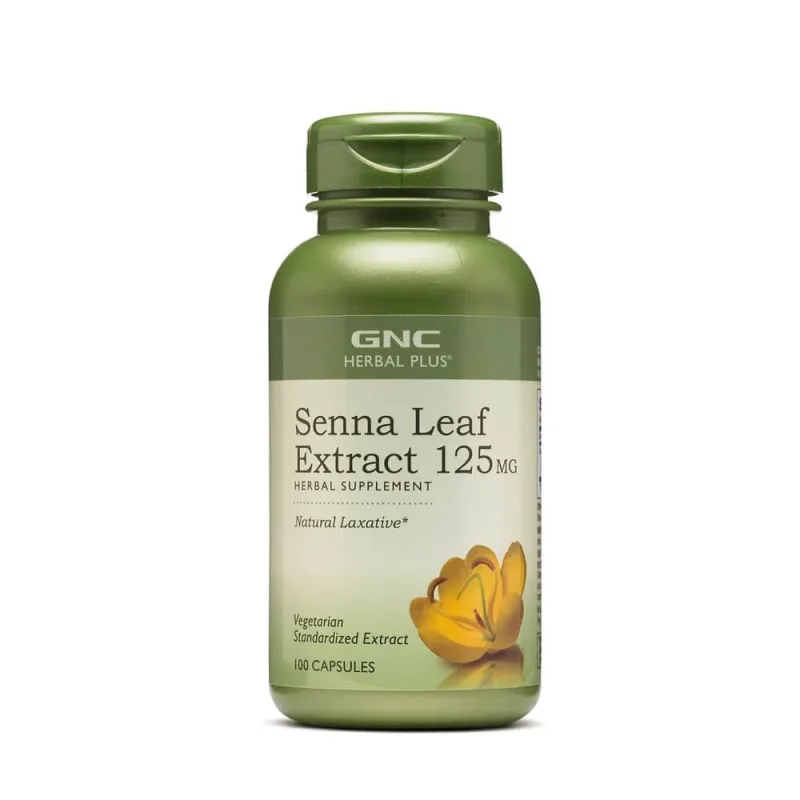 Senna leaf extract 125 mg (195612), 100 capsule, GNC — preț și oferte