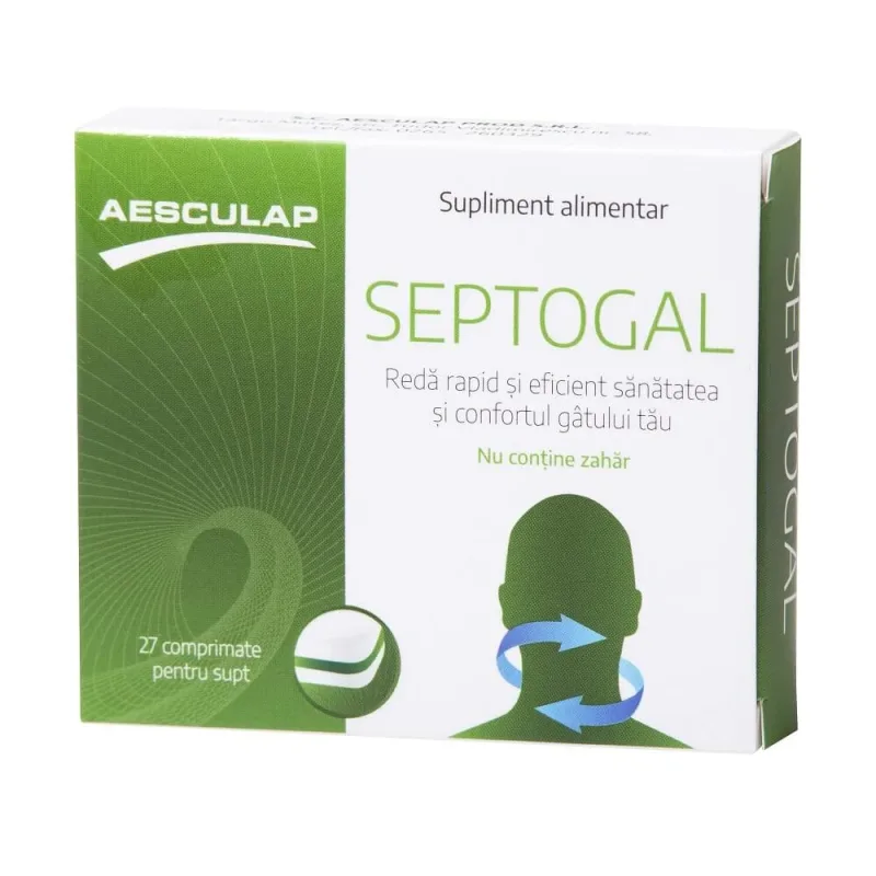 Septogal fara zahar , 27 comprimate, Aesculap — preț și oferte