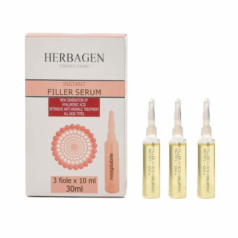 Ser instant Filler cu microsfere de acid hialuronic, 3 filole x 10ml , Herbagen — preț și oferte