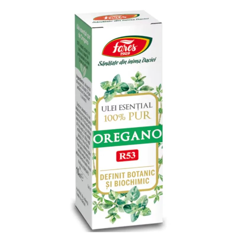 Ulei esential de oregano (R53), 10ml, Fares — preț și oferte