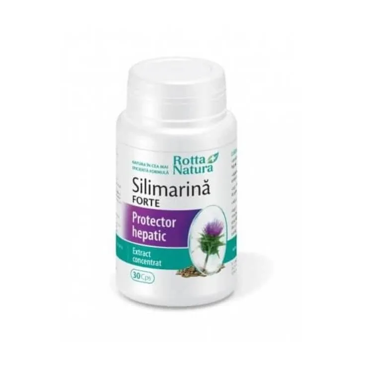 Silimarina Forte protector hepatic, 30 capsule, Rotta Natura — preț și oferte